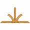 Ekena Millwork Richland Rough Sawn Timber Gable Bracket, Western Red Cedar, 84"W x 45"H x 4"D x 6"F, 13/12 Pitch GBW084X45X0406RIC00RWR - alternate 1